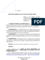 Código de Ética Profissional Do Administrador - CEPA