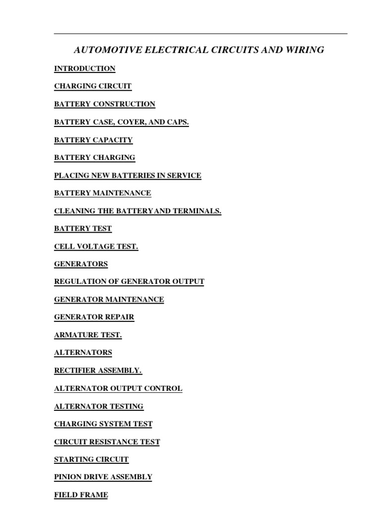 HOW TO DIAGNOSE AND REPAIR AUTOMOTIVE ELECTRICAL SYSTEMS PDF FREE DOWNLOAD visual data 4