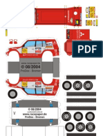 (Paper Model) (Racepaper) (Auto) Mitsubishi Pajero 524