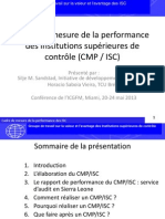 Cadre de Mesure de La Performance Des Institutions Supérieures de Contrôle (CMP / ISC)