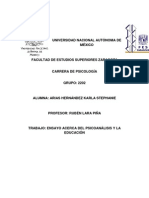 Ensayos Sobre Psicoanálisis y Conductismo en La Educación