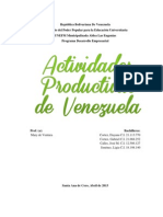 Actividades económicas Venezuela