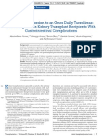 2012 Veroux - Impact of Conversion to an Once Daily Tacrolimus Based Regimen in Kidney Transplant Recipients With Gastrointestinal Complications