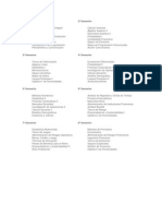 1º Semestre 2º Semestre