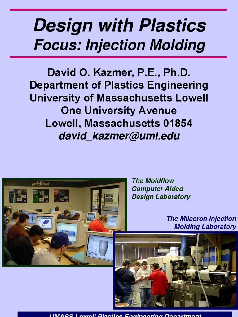 Design With Plastics. Focus - Injection Molding | PDF | Casting ...