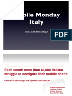 2008-10-13 Each Month More Than 60.000 Italians Struggle To Configure Their Mobile Phone - Wouter Deelman - Qelp