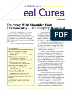 Do Away With Shoulder Pain Permanentlyâ "No Surgery Required