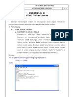 3 - HTML Daftar Urutan