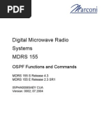 Digital Microwave Radio Systems MDRS 155: OSPF Functions and Commands