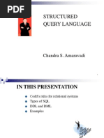 Structured Query Language: Chandra S. Amaravadi