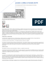 Manual Breve para Aprender A Utilizar El Teclado Del PC