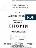 Chopin - Alfred Cortot Édition de Travail - 7 Polonaises