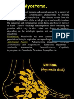 Mycetoma.: Distribution: Aetiological Agents