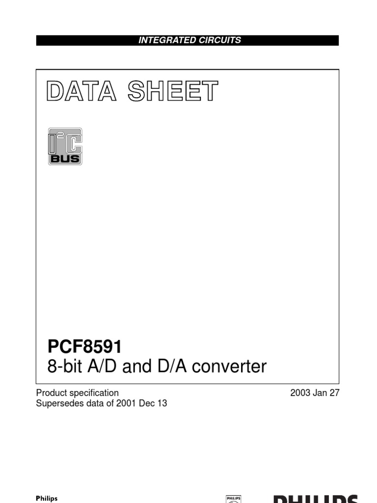Data Sheet 8Bit A/D and D/A Converter PDF Analog To Digital
