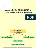 Tema 10-El Equilibrio y Los Cambios en La Economia