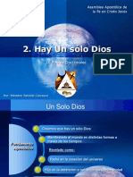 Creemos en un solo Dios infinito y eterno