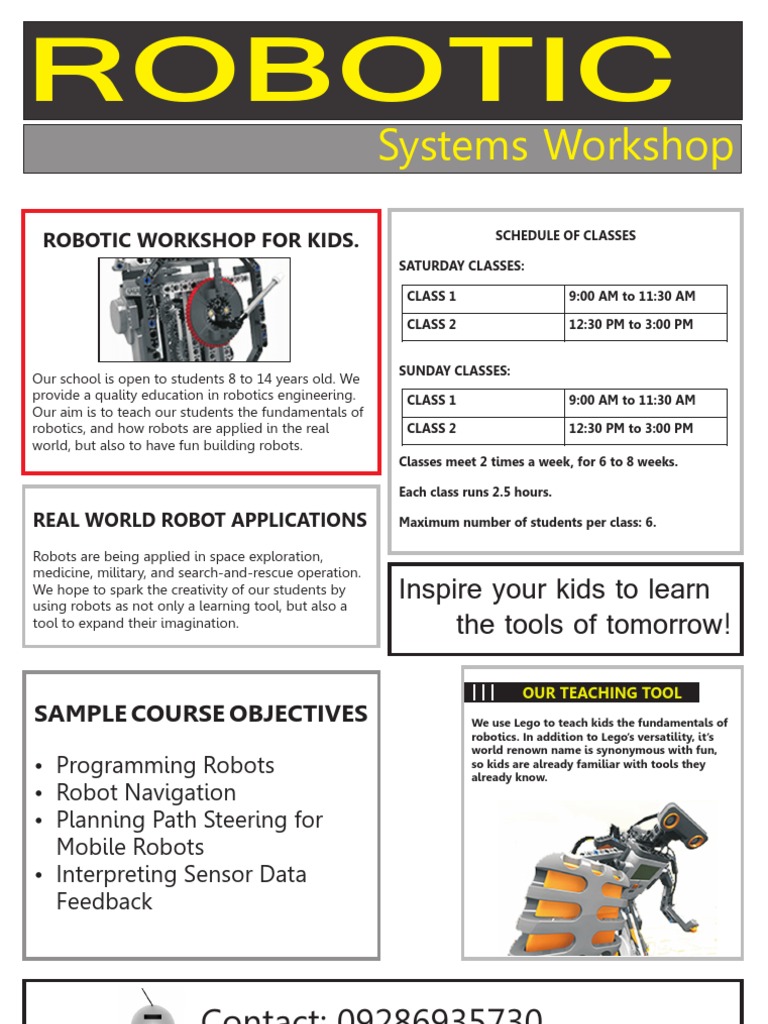 Kids' Robotics Workshop Overview | PDF