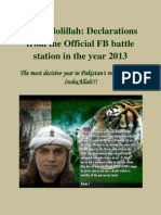 Zaid Hamid: Alhamdolillah ... Declarations From The FB Battle Station From January To April 2013 !!