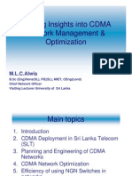Sharing Insights Into CDMA Network Management & Optimization