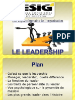 Leadership_aspect Humain de l'Organisation