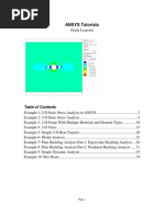 ANSYS Tutorial