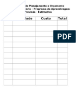 Atividade de Planejamento e Orçamento