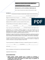 9 - Formato de Credencial de Eleccion de Junta Directiva o Administrador Unico y Suplente