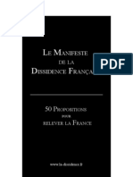 Le Manifeste de La Dissidence Franc3a7aise PDF 2