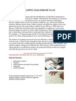 Semi-Quantitative Analysis of Clay Minerals