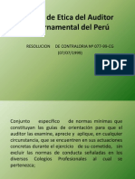 Código de Etica Del Auditor Gubernamental Del Perú