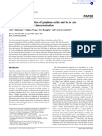 Electrochemical Reduction of Graphene Oxide and Its in Situ