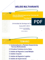 Tema 1. Contextualización y Revisión General de Las Técnicas Multivariantes