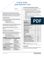 Voicemail Quick Reference