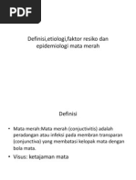 Download DefinisiEtiologiFaktor Resiko Dan Epidemiologi Mata Merah by Achmad Ageng Selo SN141902505 doc pdf