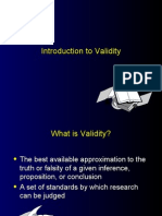 Intro to Validity