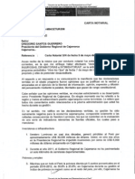 Carta Del Ministro Silva