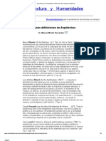 Arquitectura y Humanidades. Publicación de propuesta académica