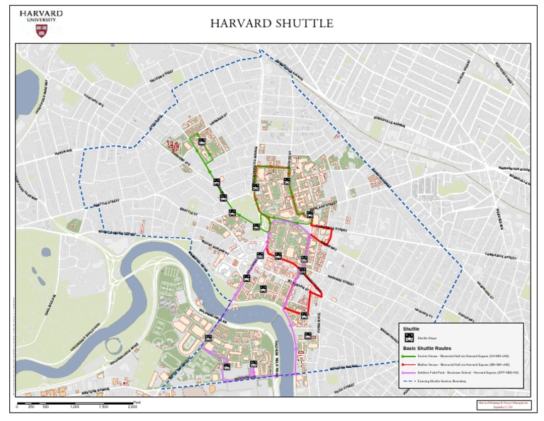 Harvard Shuttle Routes and Stops Map | PDF