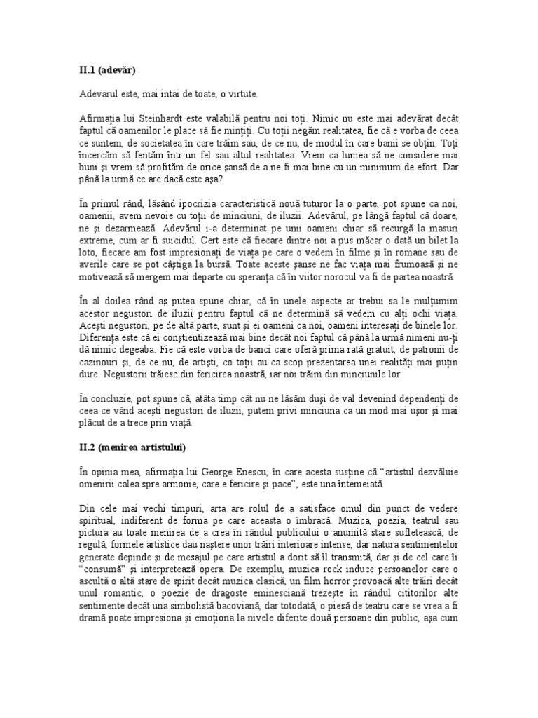 Variante Romana Bac Rezolvate Subiectul Ii