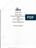 DBX 4BX Multi-Band Expander Manual