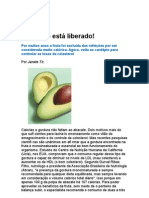 Abacate está liberado - nutrição - alimentos - protetor das células hepáticas - medicina preventiva