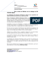 Gobierno de Calle Se Inicia en Barinas Con La Entrega de 599 Viviendas Dignas