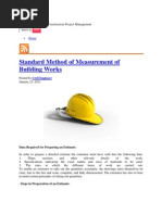 Standard Method of Measurement of Building Works: Civil Engineer Link