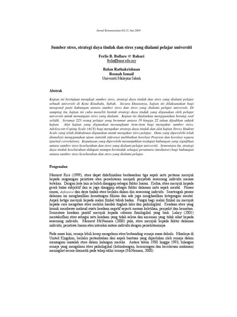 Jurnal Stres 1