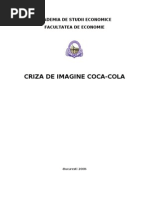 Gestiunea Unei Crize de Imagine Coca-Cola