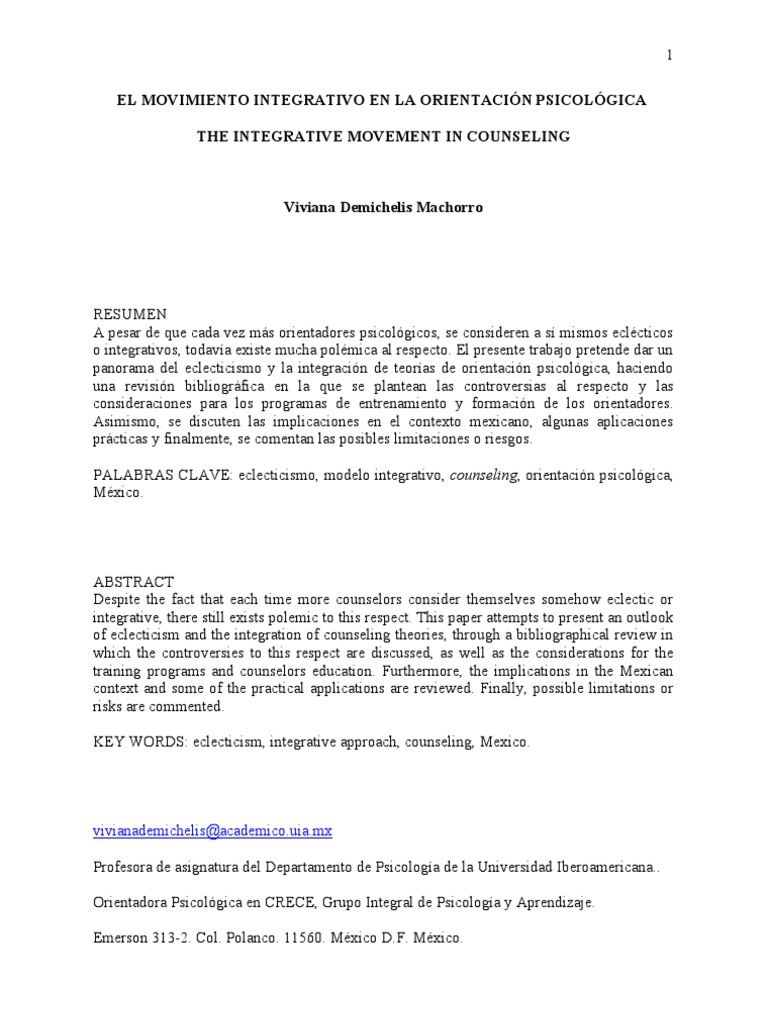 Modelo Integrativo | PDF