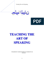 Teaching the Art of Speaking - Moulana Ashraf Ali Thanwi