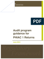 PHIAC 1 Audit Guidance 2012
