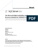 Temenos T24 and Microsoft SQL Server HADR White Paper