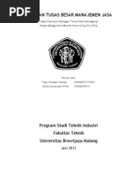Download LAPORAN TUGAS BESAR MANAJEMEN JASA FAJARdocx by Fajar Panogari Silaban SN141968703 doc pdf